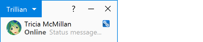 Trillian-Button anklicken